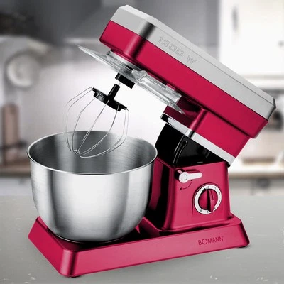 37182 Impastatrice planetaria robot da cucina Bomann KM 398CB Rossa WATT. 1200 - Imagen 1 de 2