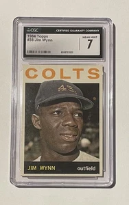 1964 Topps Jim Wynn Rookie Card CGC Graded 7 Near Mint Cash Back !! - Picture 1 of 2