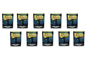 10 Packs Matte Jet Standard Size 100 ct Card Sleeves Display Case - Picture 1 of 6