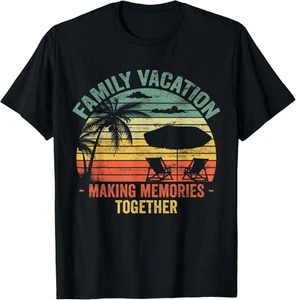 Family Vacation 2025 Beach Matching Summer Vacation T-Shirt Hoodie - Picture 1 of 13