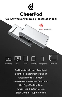 Cheerdots Cheerpod Bluetooth Wireless Presenter Air Mouse Touchpad Presentation - Image 1 of 3
