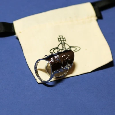 Anillos Vivienne Westwood Nana 3D Plata Metal Armadura Talla 8 NVDS Foto 1 de 4