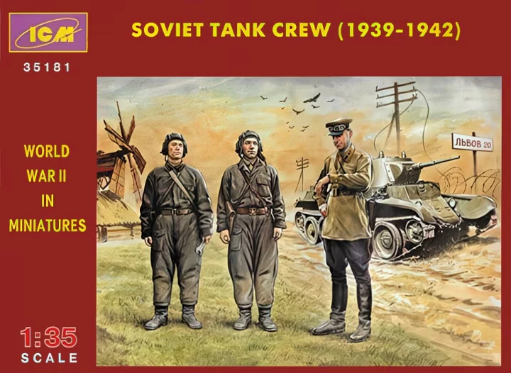 Equipaggio di carri armati sovietici (1939-1942) ICM | N. 35181 | 1:35 - Immagine 1 di 1