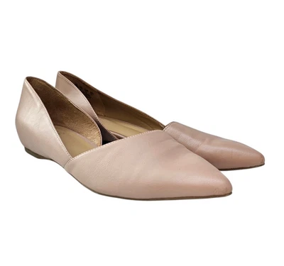 Zapatos planos de ballet Naturalizer Samantha para mujer talla 10M cuero topo punta puntiaguda Foto 1 de 4