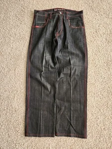 Jeans Five Jungle Co 36x34 holgados grunge patinador hip hop sueltos denim oscuro Y2k - Imagen 1 de 8