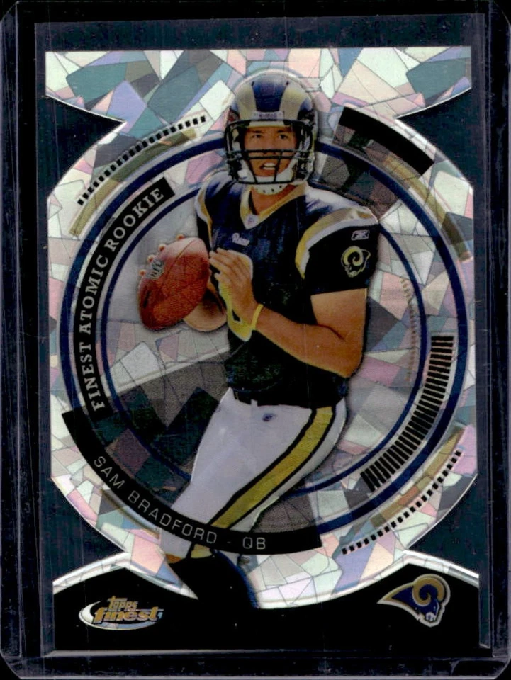 2010 Finest Sam Bradford Atomic Refractor Rookies Rookie RC #FAR-1 Rams - Image 1 of 2