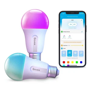 Govee A19 E26 800LM 9W RGBWW Smart LED Leuchtmittel 4er Pack - Bild 1 von 1