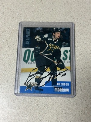 1999-00 in the Game Be a Player Memorabilia Brenden Morrow #322 (RC) Firmado Foto 1 de 2