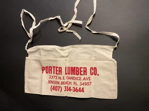 Porter Lumber Co Delantal de Lona para Techos de Uñas Carpinteros Cambiar Dinero - Imagen 1 de 5