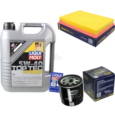 LIQUI MOLY, SCT GERMANY INSPEKTIONSKIT FILTER LIQUI MOLY ÖL 5L 5W-40 für Opel Corsa C F08 F68 1.4 1.8