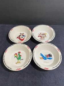 Vintage Kellogg's Cereal Bowls 1995 Set of 4 - Picture 1 of 7