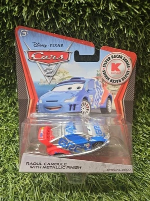 Disney Pixar Cars 2 Película Raoul Caroule con Acabado Metálico Plateado Corredor Kmart Foto 1 de 2