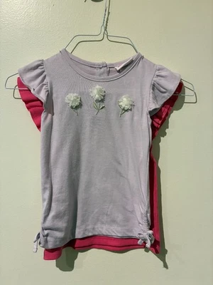 Camisetas Little Lass/Cat & Jack rosa y púrpura nuevas con etiquetas - 4T Foto 1 de 4