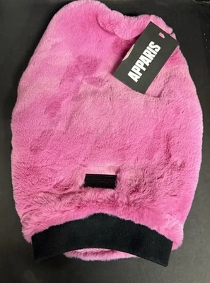 NEW Apparis Faux Fur Pink Dog Coat/ Vest, Small - Image 1 of 4