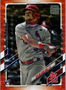 2021 Topps /299 Orange Foilboard #285 Dylan Carlson (RC) Cardinals - Foto 1 di 2