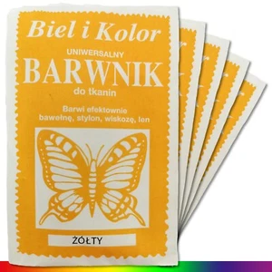 5 x 10 g Textilfarbe Gelb Stofffarbe Batikfarbe Stoff Färben Nachfärben - Bild 1 von 1