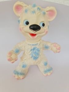 Vintage Ledraplastic Bear 12" Rubber Squeaky Toy