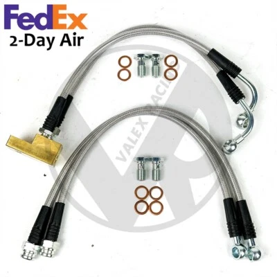 Kit de línea de freno delantero y trasero de acero inoxidable para 90-05 Mazda Miata NA/NB Foto 1 de 4