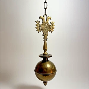 Vintage 1950s Arvika Chandelier Mid Century Brass Antique - Picture 1 of 5
