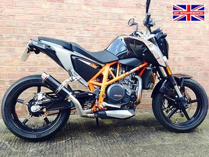 KTM 690 Duke SP Engineering Ceramic Satin Black Stubby Moto GP Exhaust 2012-2015 - Picture 1 of 11