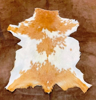 Neutral Animal Skin Pelt decor, Nordic Goat Hide, Real Leather Fur, Summer Coat - Image 1 of 4