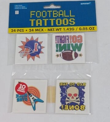 批量 34 件 足球 音乐 临时 儿童 纹身 生日派对 礼物 无毒 — 第 1/3 张图片