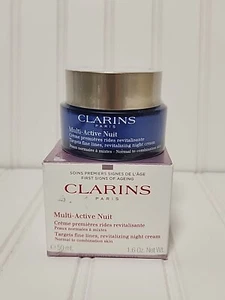 CLARINS MULTI-ACTIVE NUIT REVITALISIERENDE NACHTCREME NEU IM KARTON 50ml/1,6 oz - Bild 1 von 3