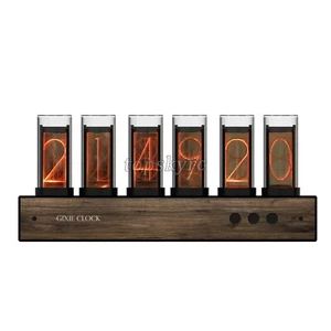 RGB Glow Tube Uhr LED Digital Nixie Uhr Elektronische Schreibtischuhr 6 Bit 5 V USB - Bild 1 von 12