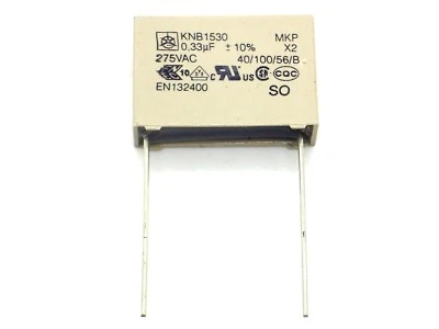 ISKRA 1x KNB1530 MKP X2 0,33µF 275V~ 10% (330nF,0,33uF,Kondensatoren,Kondensator)G173