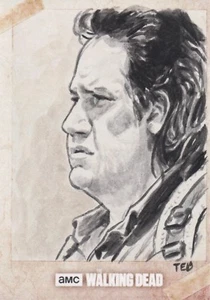 The Walking Dead Season 7, Ted Dastick Jr Sketch Card - Picture 1 of 2