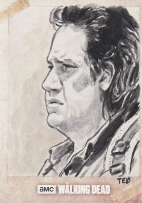 The Walking Dead Season 7, Ted Dastick Jr Sketch Card  - Image 1 of 2