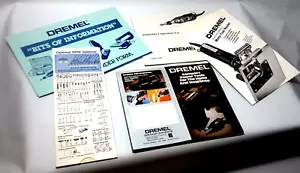 Dremel Tool Accesory Brochure, Bit and RPM Selector Slide Rule, Catalog, Manual - Picture 1 of 6