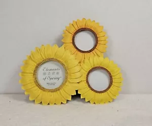 Russ Elements of Spring Sunflower Photo Frame Yellow Resin Cottagecore - Picture 1 of 6