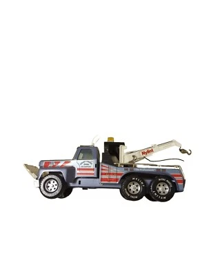 Vintage 1980s NYLINT 17" Pressed Steel 24 Hour Towing Recovery Wrecker Tow Truck - Image 1 of 4