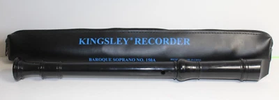 Kingsley Recorder Baroque Soprano No. 150A w/Zippered Carrying Case *READ DESC* — 第 1/4 张图片