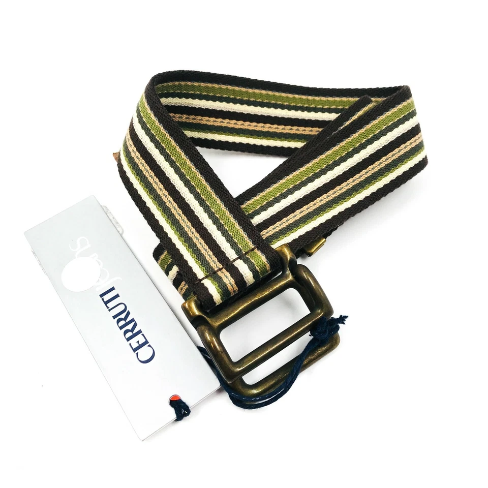 Cinturón De Lona Casual De Diseñador Cerruti Talla IT 42 80 cm - Imagen 1 de 4