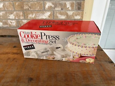 Juego de Prensa y Decoración Galletas Vintage NUEVO EN CAJA 21 Piezas-Accesorios Pyrex Foto 1 de 4