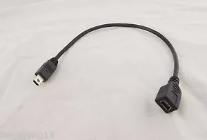 Mini USB B 5 Pin Male Plug To Female Jack Extension Data Adapter Lead Cable Cord - Picture 1 of 12