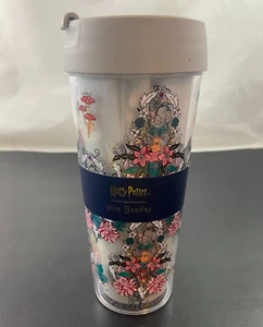 NUEVO Vera Bradley Harry Potter Herbología Viaje Taza Café Taza 16 OZ Gris Plata - Imagen 1 de 14