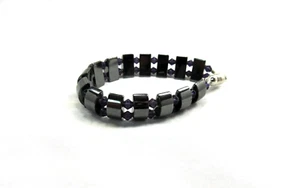 Magnetic Bracelet Magnetic Beads with Magnetic Clasp, PurpleCrystals, Women #MB8 - Picture 1 of 5
