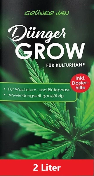 Flüssigdünger GROW Dünger für Kulturhanf Palmen Grünpflanzen Cannabis 2x 1 Liter - Bild 1 von 1