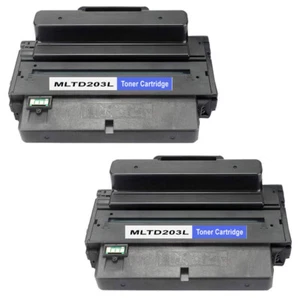 2 cartuchos de tóner negros para Samsung SL M3320 M3370 M3370FD M3820DW MLTD203L - Imagen 1 de 2