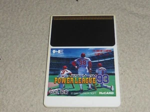 JAPANESE IMPORT PC ENGINE HU CARD GAME ONLY POWER LEAGUE 93 HE SYSTEMS VOL 60 - Picture 1 of 2