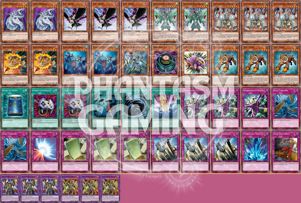 Gladiator Beast Deck Bestiari Hoplomus Heraklinos Gyzarus Yugioh - Image 1 of 1