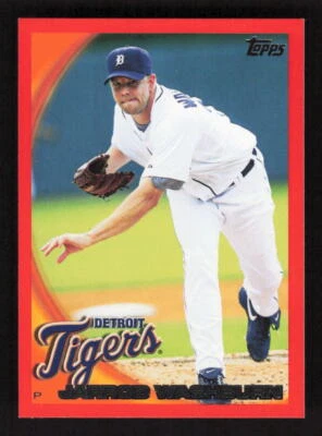 2010 Topps Red Border #277 Jarrod Washburn /299 Detroit Tigers - Image 1 of 2