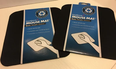 E NEW BLACK RUBBER Handstands Universal Mouse Mat Deluxe PAD COMPUTER OFFICE - Image 1 of 3