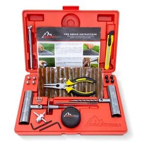 Heavy Duty Tire Repair Kit - Flat Tire Puncture Repair Kit - Professional Too... - Picture 1 of 7