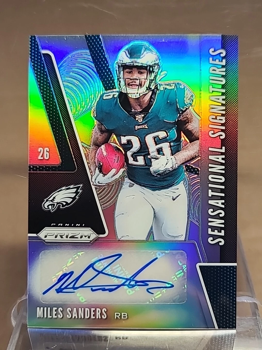 2019 Miles Sanders Panini Prizm Sensational Signatures #SE-MIS Rookie Auto RC