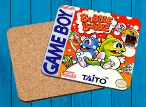 BUBBLE BOBBLE NINTENDO GAME BOY POSAVASOS MADERA WOODEN COASTERS - Imagen 1 de 1