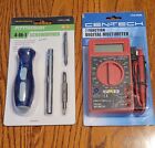 Cen-Tech 7 Function Digital Multimeter  AND Pittsburgh 4-in-1 screwdriver